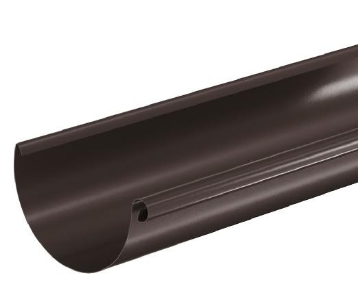 Водосток Aquasistem, система 150/100 - Водосточный желоб 3.00м RR 32 Тёмно Коричневый купить в Николаевске-на-Амуре