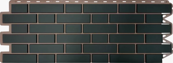 Фасадная панель Альта-Профиль, Кирпич Клинкерный, Графит купить в Николаевске-на-Амуре
