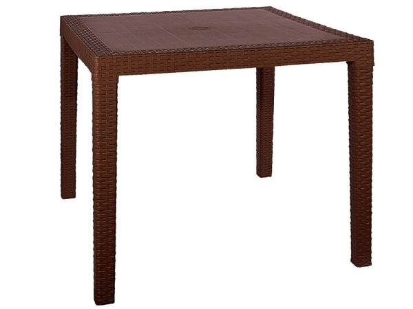 Стол квадратный FIJI Quatro Table Коричневый купить в Николаевске-на-Амуре