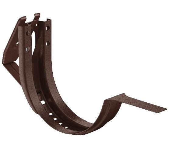 Водосток Aquasistem, Система 150/100 - Крюк крепления желоба короткий регулируемый RAL 8017 Коричневый matt купить в Николаевске-на-Амуре