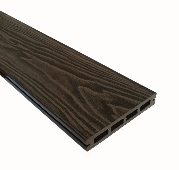 Террасная доска из ДПК Terrapol Смарт 3D Пустотелая с пазом Венге Соренто купить в Николаевске-на-Амуре