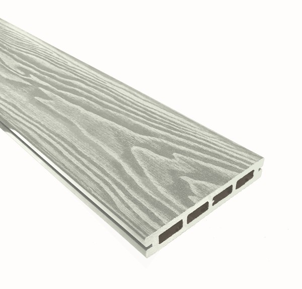 Террасная доска из ДПК Terrapol Смарт 3D Пустотелая с пазом Дуб беленый купить в Николаевске-на-Амуре