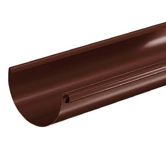 Водосток Aquasistem, система 125x90 - Водосточный желоб 3.00м RAL 8017 Коричневый купить в Николаевске-на-Амуре