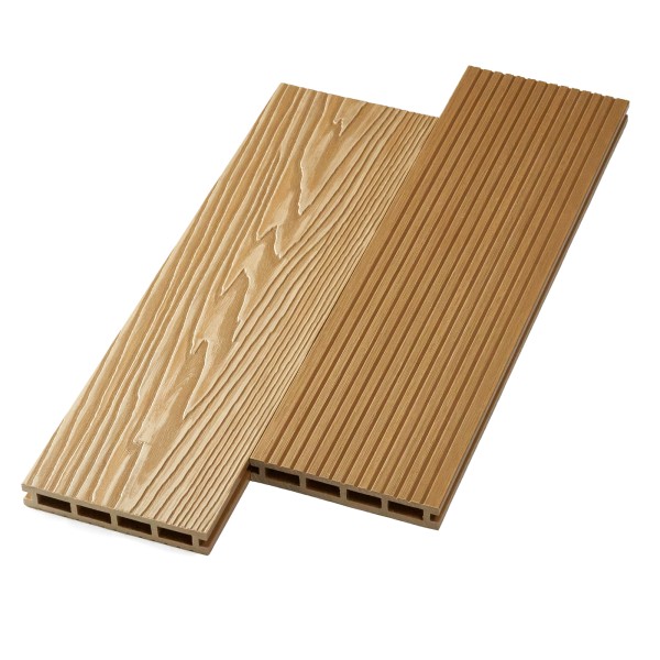 Террасная доска ДПК NanoWood двусторонняя New 3D тиснение + вельвет Орех купить в Николаевске-на-Амуре