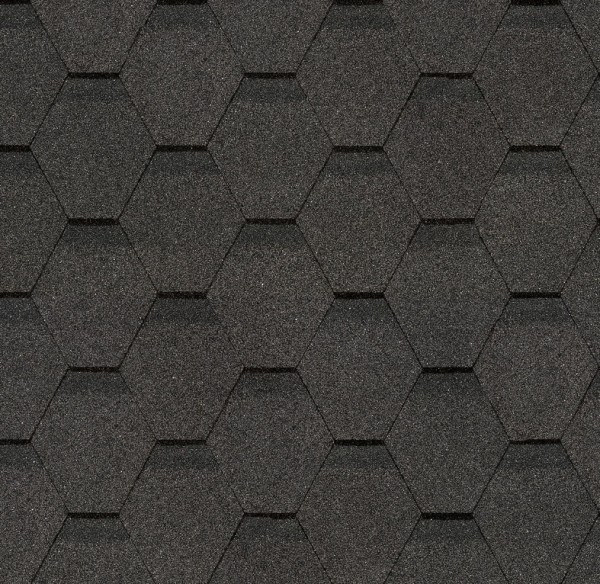 Гибкая черепица Docke, коллекция Шестигранник Серый купить в Николаевске-на-Амуре