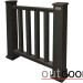 Ограждение из ДПК Outdoor Классик 3D STORM чёрный купить в Николаевске-на-Амуре