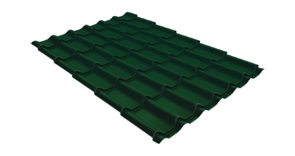 Металлочерепица классик 0,5 Satin RAL 6005 зеленый мох купить в Николаевске-на-Амуре