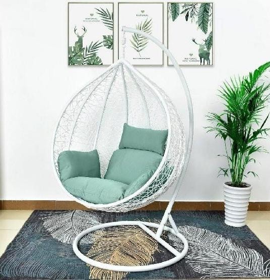 Кресло Подвесное из искусственного ротанга AFM-168A-XL White/Green купить в Николаевске-на-Амуре