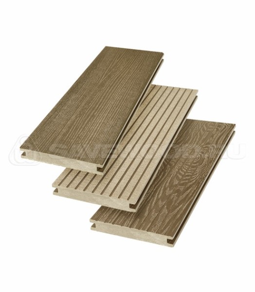 Террасная доска SW Fraxinus (R) полнотелая «SaveWood» Тик купить в Николаевске-на-Амуре