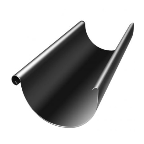 Водосток Grand Line 125x90 – Желоб 3м RAL 9005 купить в Николаевске-на-Амуре