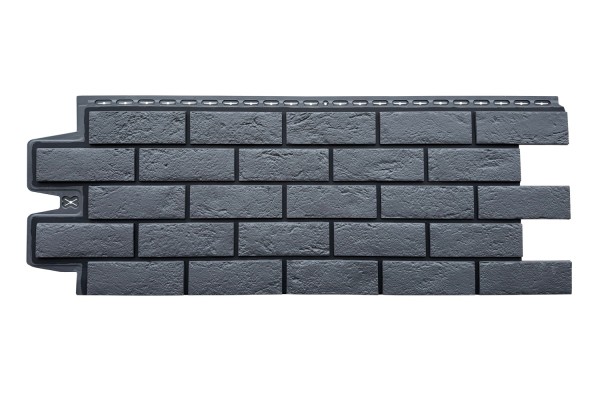 ФП Grand Line состаренный кирпич премиум Графит (шов RAL 9005) купить в Николаевске-на-Амуре